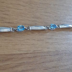 3 for $10 925 silver and blue topaz bracelet
